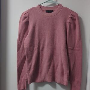 Ann Taylor Dusty Rose Crew Neck Sweater